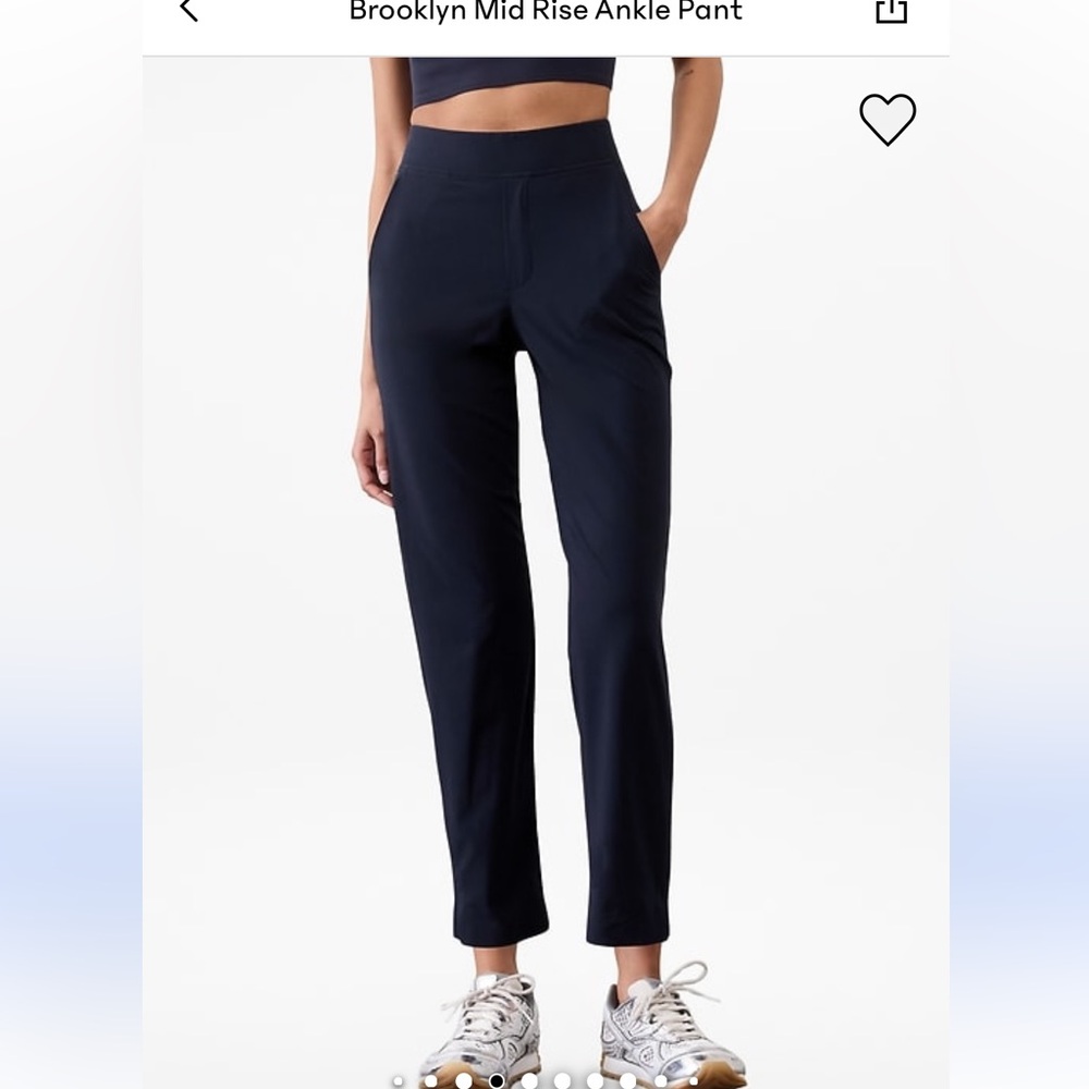 Athleta Brooklyn ankle pants navy